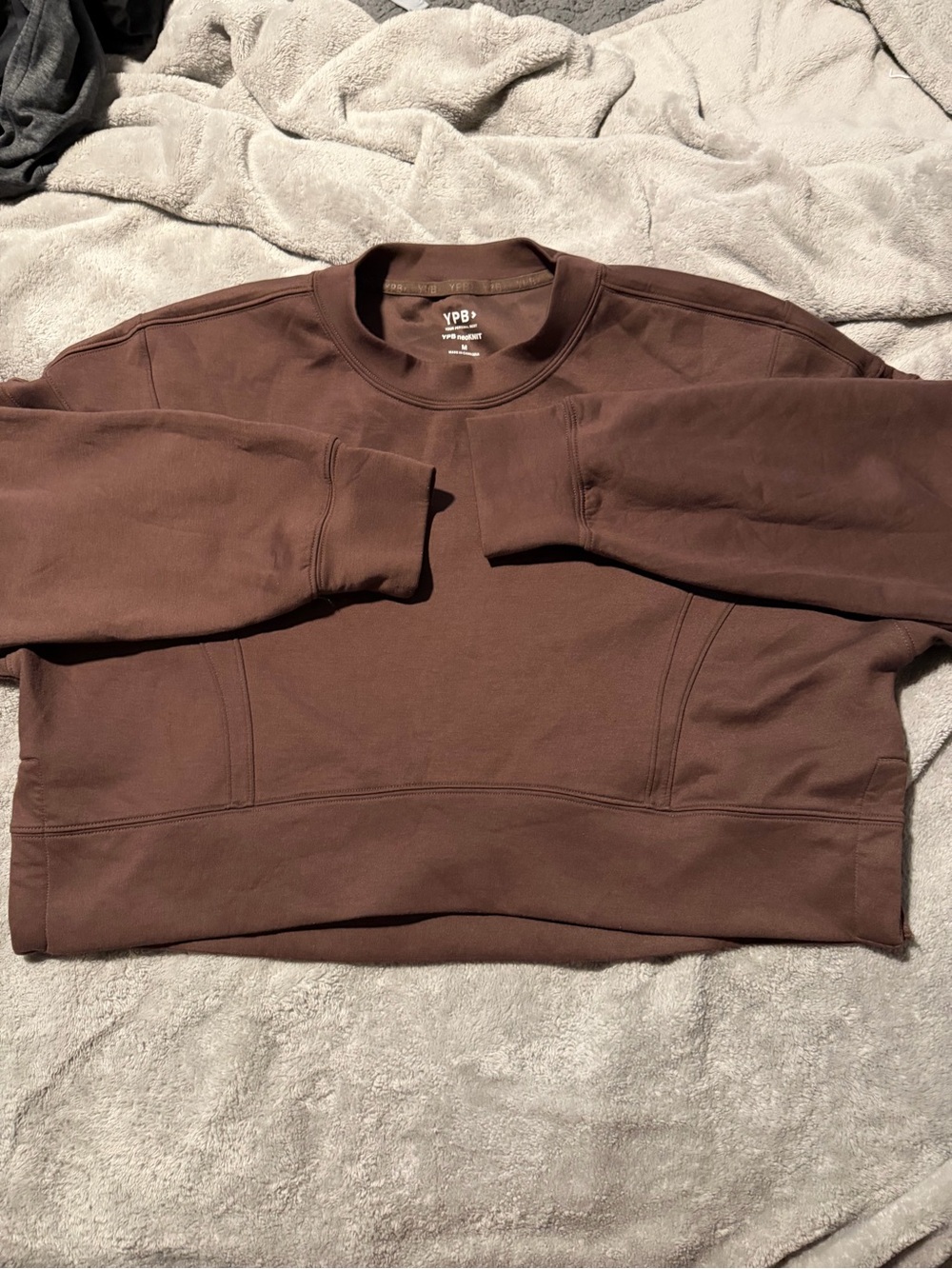 YPB Women's Chocolate Brown Crewneck Sweatshirt